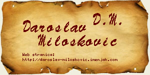 Daroslav Milošković vizit kartica